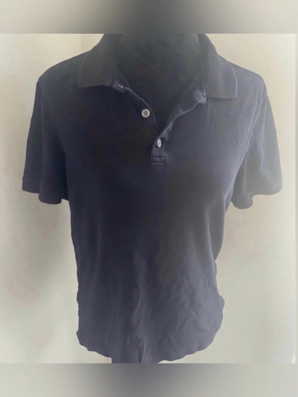 Classic Men's Navy Polo Shirt - Short Sleeve (Size M)